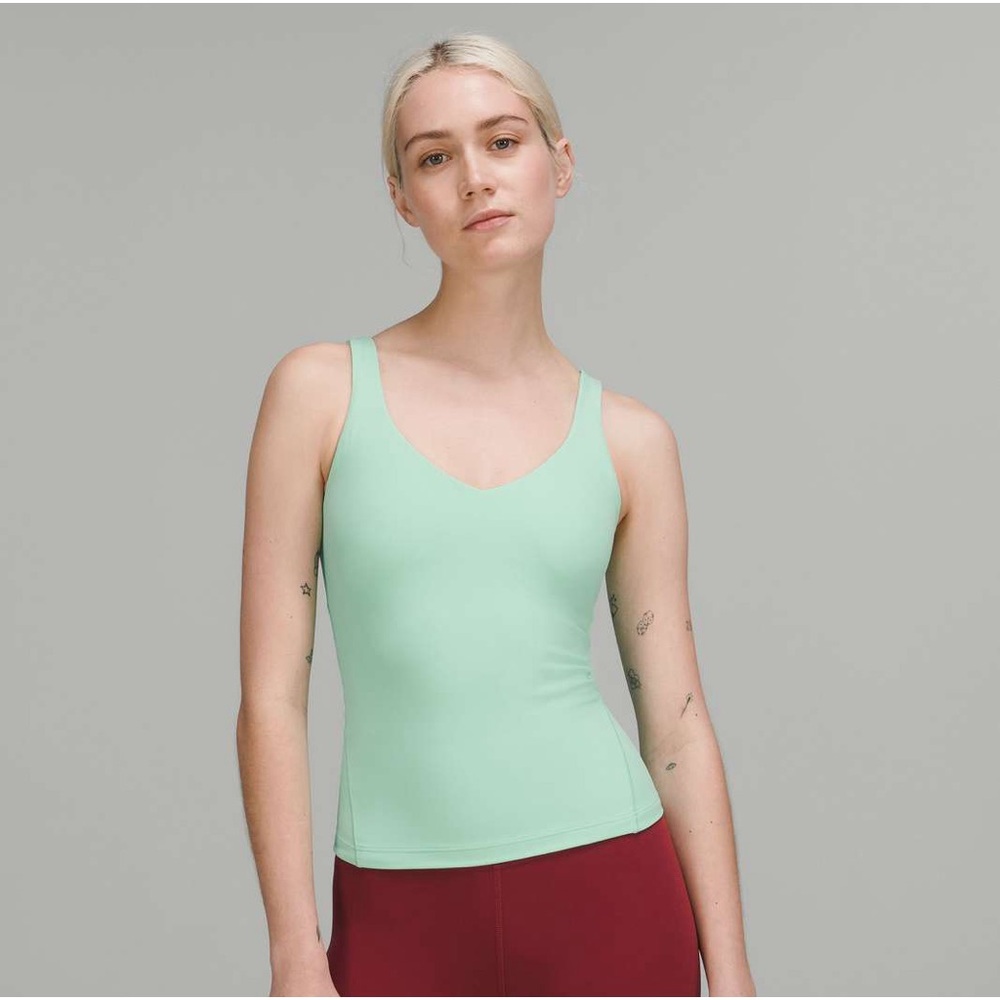 NWT Lululemon Align Waist-Length Tank Top Wild Mint